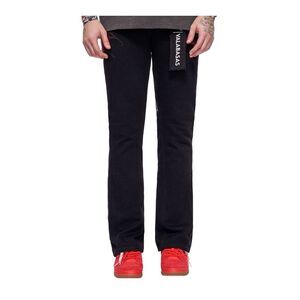 Valabasas Stacked Jeans Ryu Mens Black VLBS-VJ3-1128